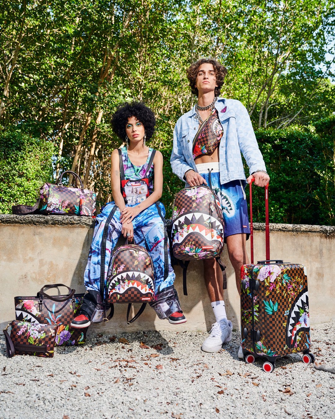 Sprayground Luggage GARDEN OF SHARKS SHARKNAUTICS HARDSHELL CARRY-ON LUGGAGE Multicolor - Image 12